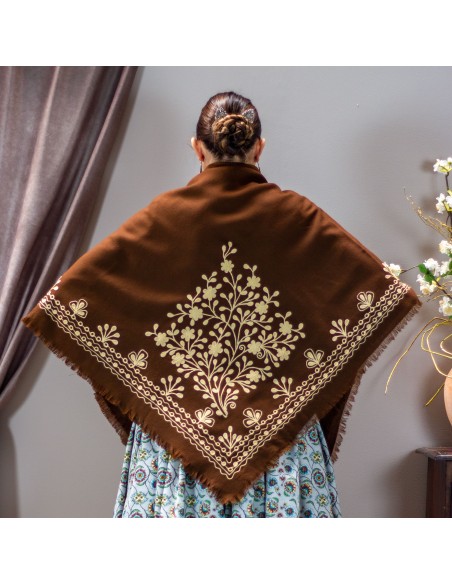 Mantón PLC104 Marrón.