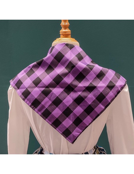 Cachirulo morado y negro.