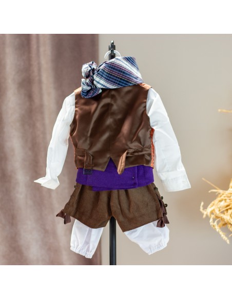 Traje completo pana marrón.