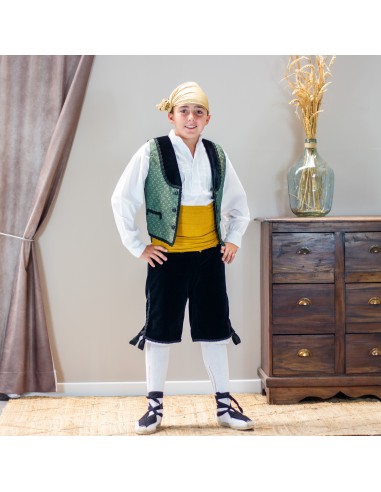 Traje completo terciopelo brocado.