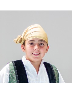 Pañuelo cabeza brocado pico. 2