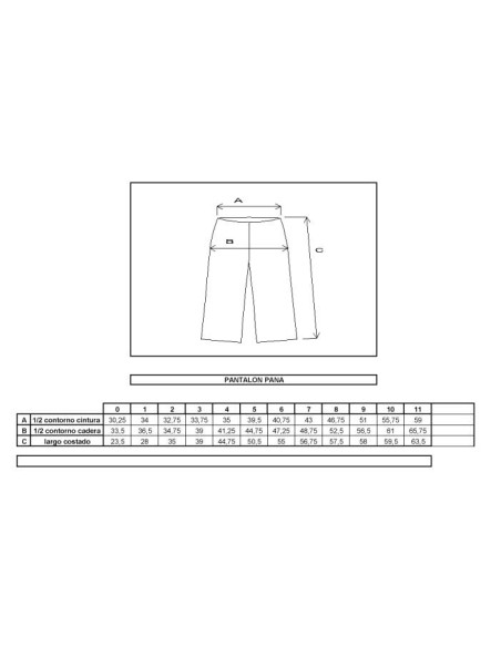 Pantalón paño negro.