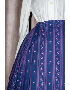 Tela estampada Azul ( 25 cms )