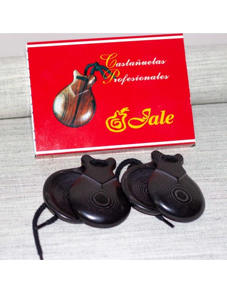 Castañuelas tela negra prensada