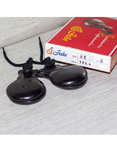 Castañuelas tela negra prensada