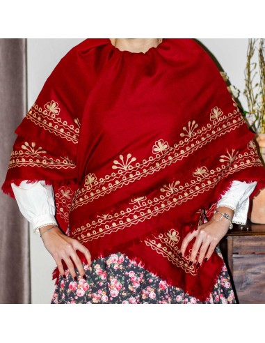 Mantón PLC104 Granate.