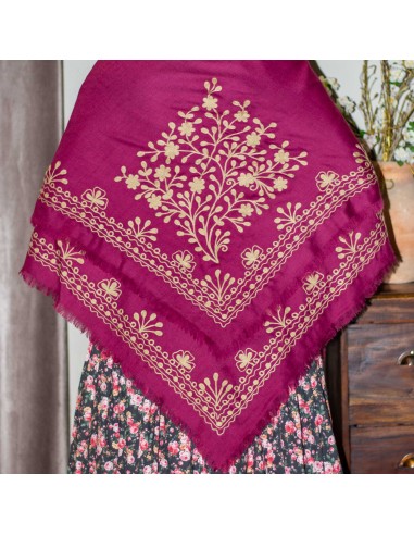 Mantón PLC104 Fucsia.