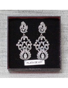 Pendientes plata lágrimas: