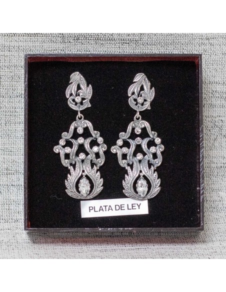 Pendientes plata lágrimas:
