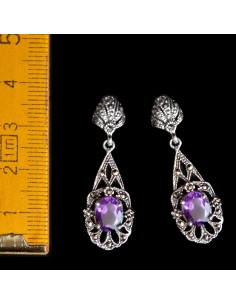 Pendientes plata concha: 2