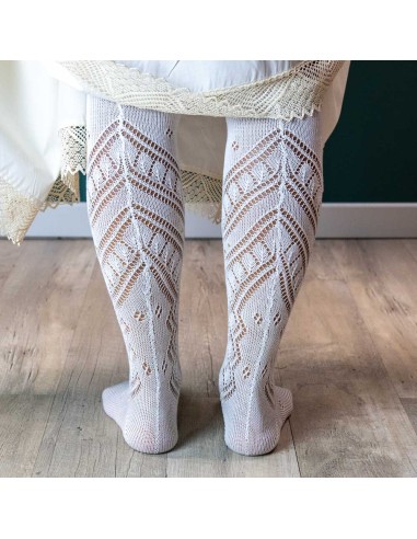 Calcetin perle Bordado Virgen G.