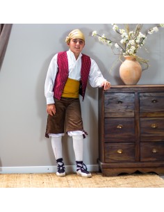 Chaleco campesino marrón. 2