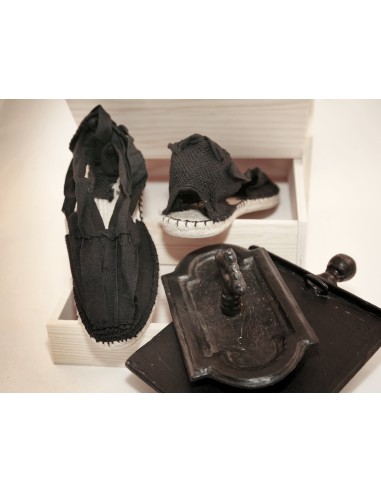 Alpargatas de hombre tela negra